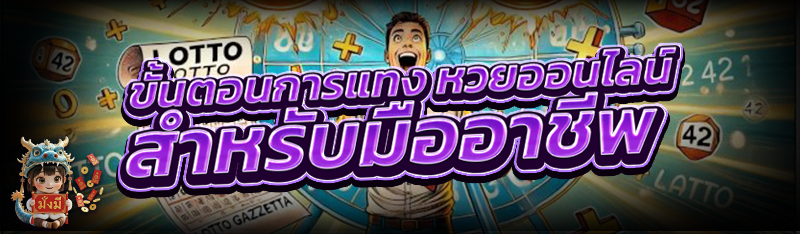 ขั้นตอนการแทง หวยออนไลน์ สำหรับมืออาชีพ